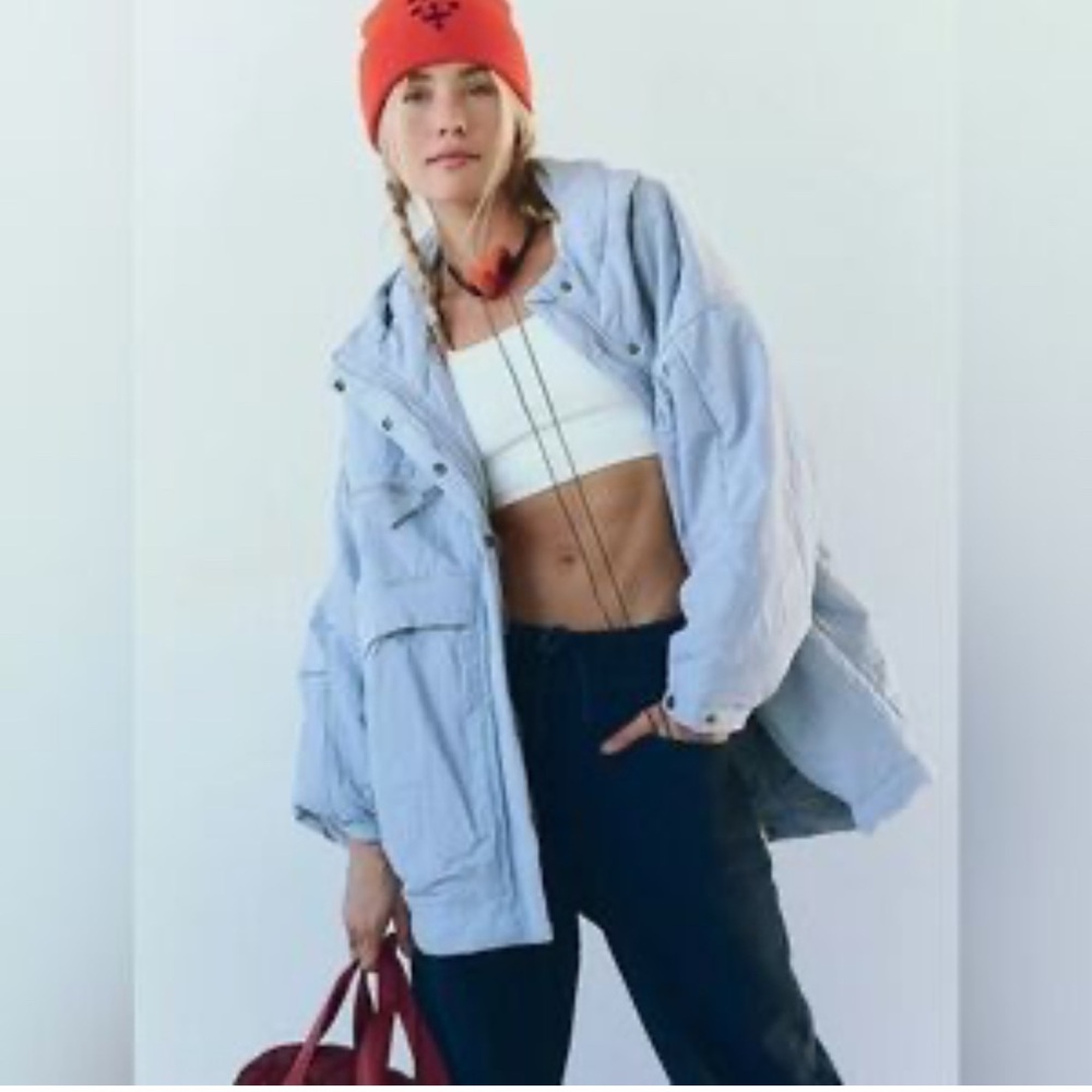 Free People Billie Boxy Lightweight Insulated Oversized Jacket XL NWOT
